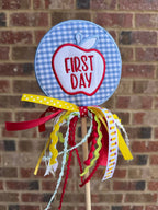 First Day of School Round Wand