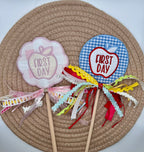 First Day of School Round Wand