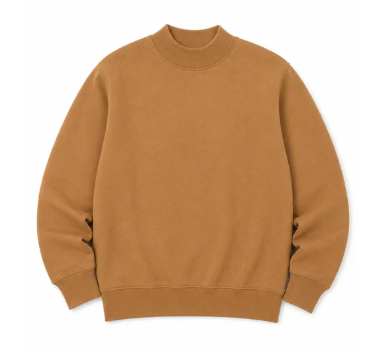 Adult Solid Mock Neck Sweatshirts (ETA September)