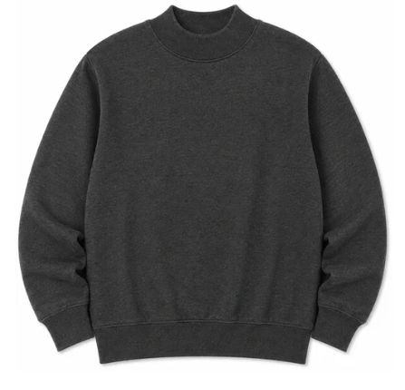 Adult Solid Mock Neck Sweatshirts (ETA September)