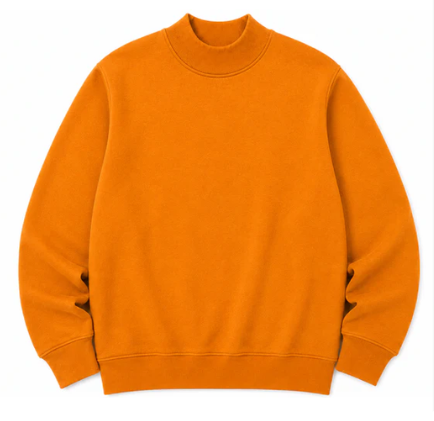 Adult Solid Mock Neck Sweatshirts (ETA September)