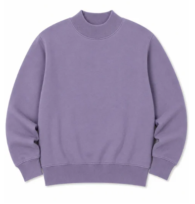 Adult Solid Mock Neck Sweatshirts (ETA September)
