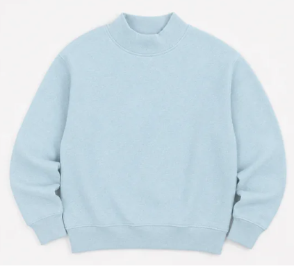 Adult Solid Mock Neck Sweatshirts (ETA September)