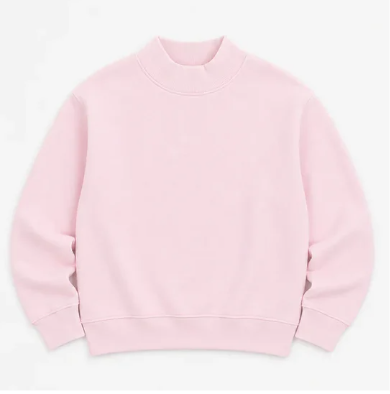 Adult Solid Mock Neck Sweatshirts (ETA September)