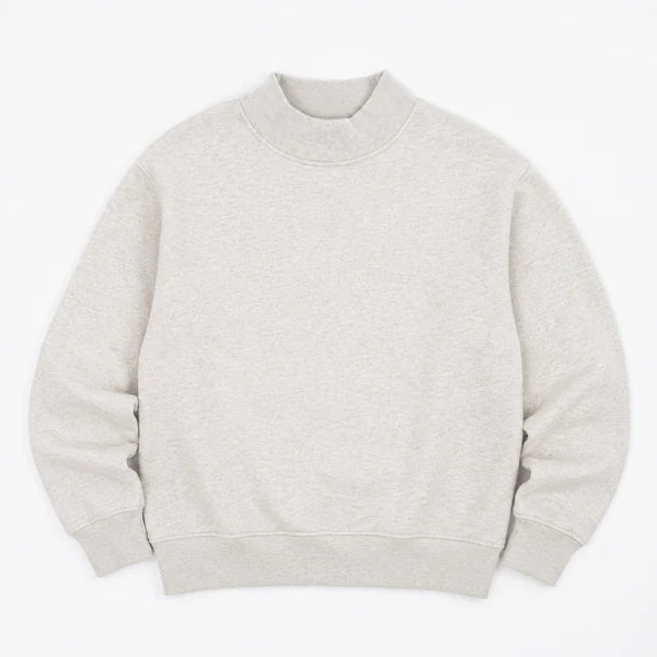 Adult Solid Mock Neck Sweatshirts (ETA September)
