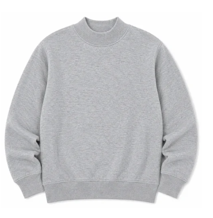 Adult Solid Mock Neck Sweatshirts (ETA September)