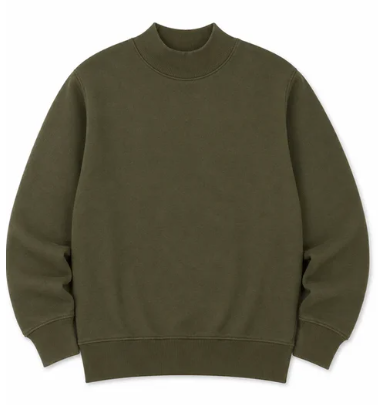 Adult Solid Mock Neck Sweatshirts (ETA September)