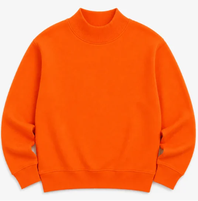 Adult Solid Mock Neck Sweatshirts (ETA September)