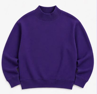 Adult Solid Mock Neck Sweatshirts (ETA September)