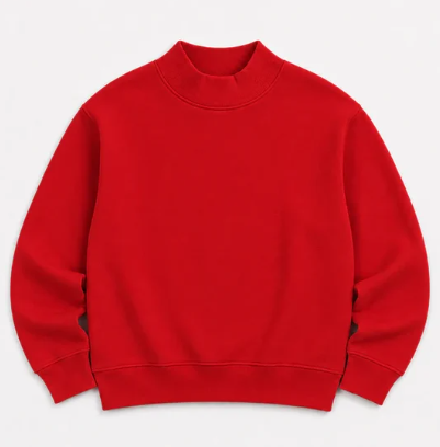 Adult Solid Mock Neck Sweatshirts (ETA September)