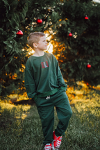 Crewneck Sweatshirt or Jogger Set - Red or Green