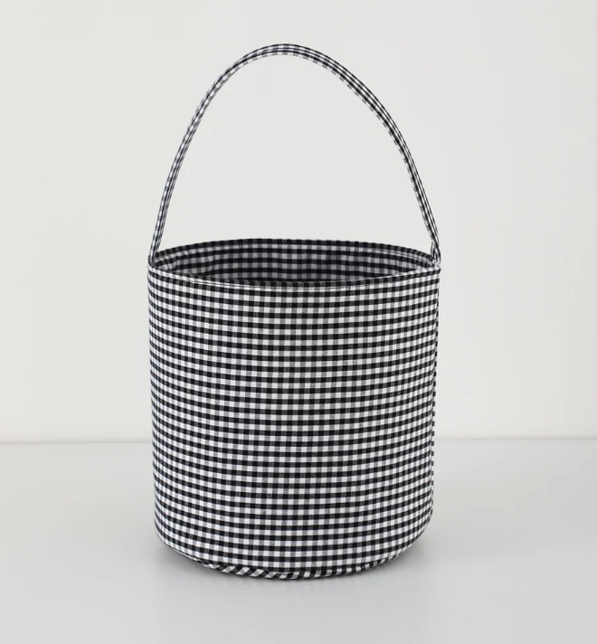 Gingham Halloween Candy Bucket