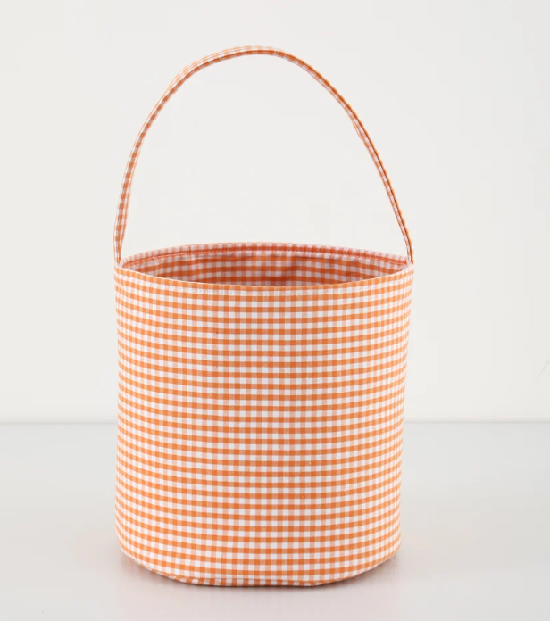 Gingham Halloween Candy Bucket