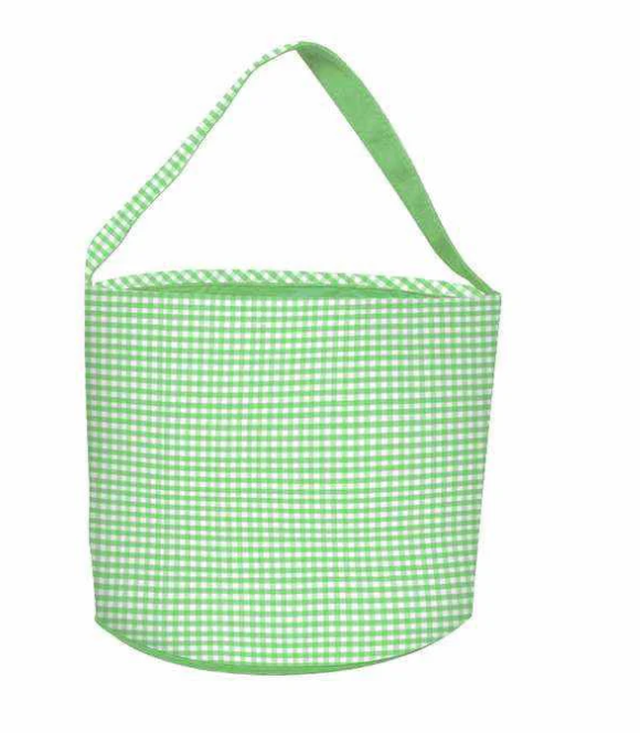 Gingham Halloween Candy Bucket