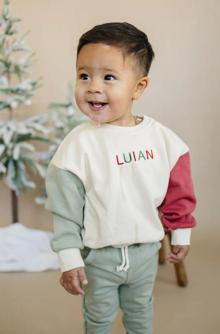 Colorblock Crewneck Sweatshirt