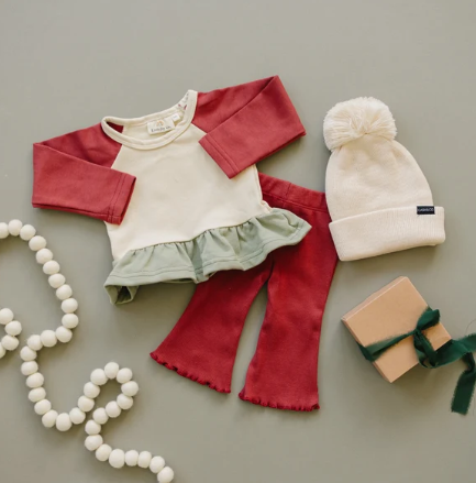 Colorblock Peplum Top