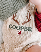 Christmas Colorblock Knit Sweater Bubble