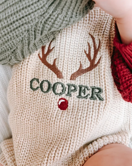 Christmas Colorblock Knit Sweater Bubble