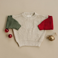 Christmas Colorblock Knit Sweater