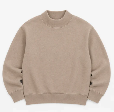 Adult Solid Mock Neck Sweatshirts (ETA September)