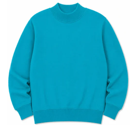 Adult Solid Mock Neck Sweatshirts (ETA September)