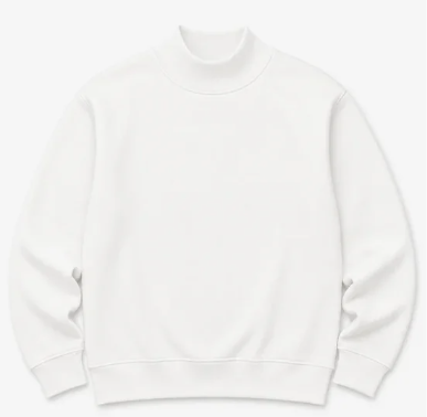 Adult Solid Mock Neck Sweatshirts (ETA September)