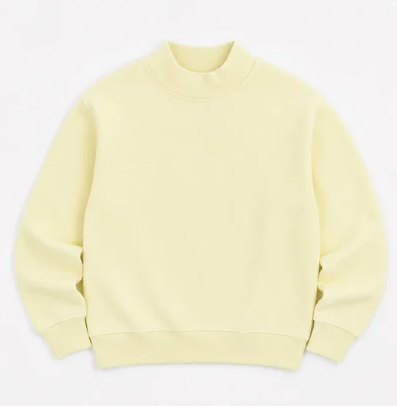 Adult Solid Mock Neck Sweatshirts (ETA September)